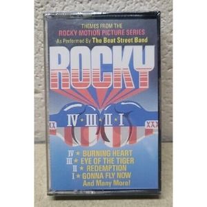 Themes From The Movies Rocky IV III II I 80s Music Cassette Tape NISB NOS